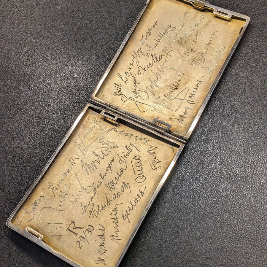 Historically Important Third Reich Related Silver Cigarette Case