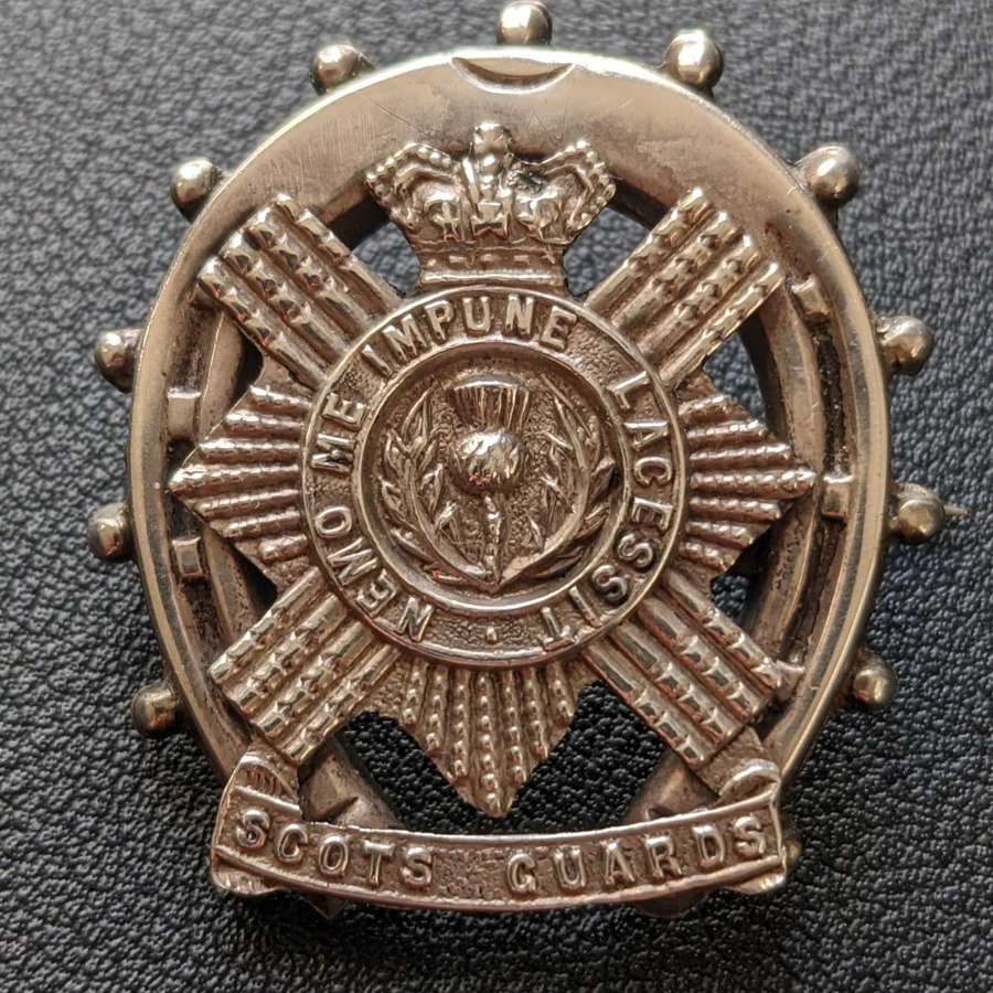 Boer War Period Scots Guards Regimental Silver Brooch