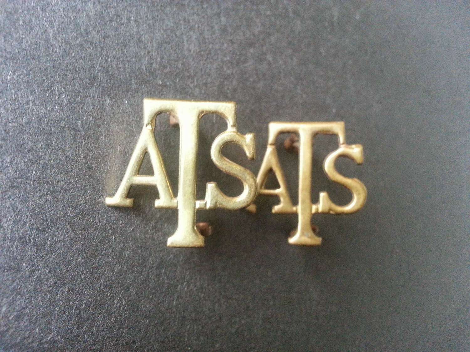 Original Auxiliary Territorial Service ATS Collar Badges