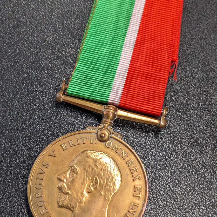 WWI Mercantile Marine Medal Ernest. J. Williams
