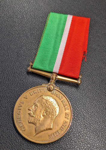 WWI Mercantile Marine Medal Ernest. J. Williams