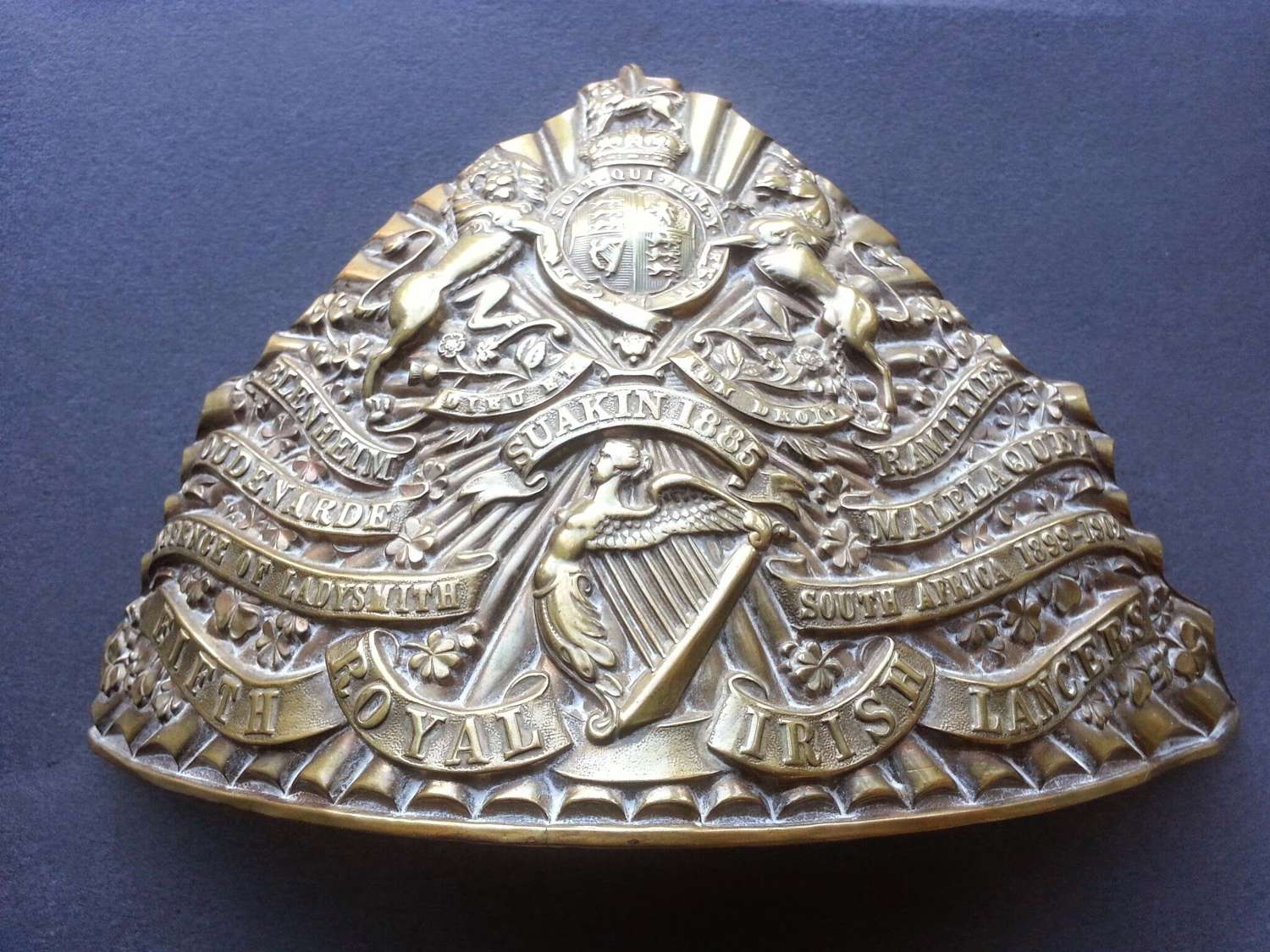 5th Irish Lancers Lance Plate 1902 Pattern