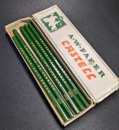 Boxed Set Deutsche Reichsbahn Pencils by A.W.Faber 