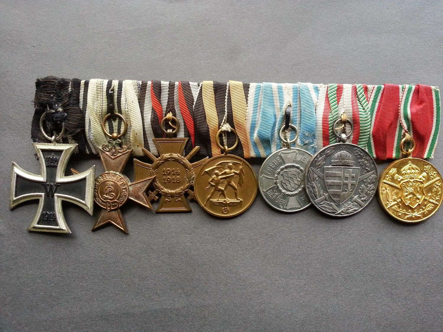 German Veterans Parade Mounted Medals