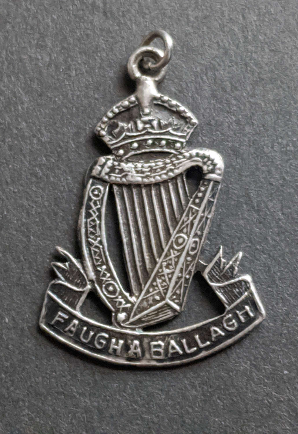 WWII Silver South African Irish Sweetheart Pendant
