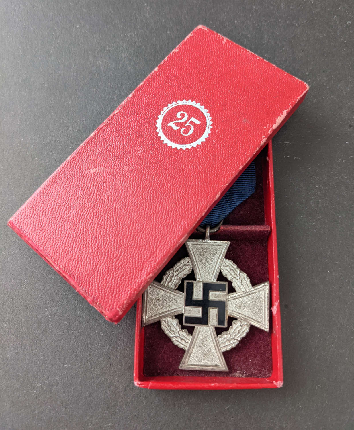 Boxed German 25 years Service Medal