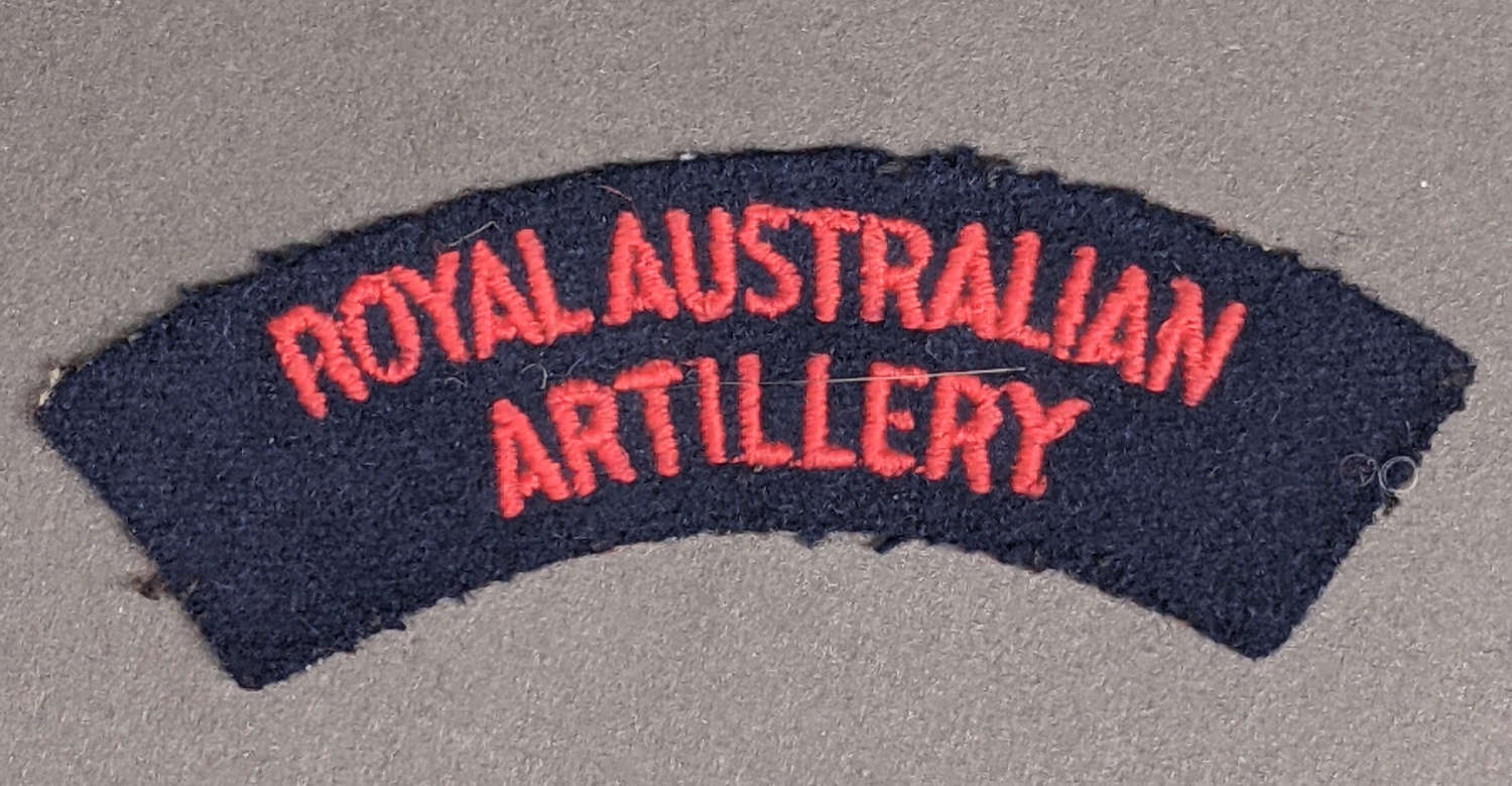 WWII Royal Australian Artillery Shoulder Title