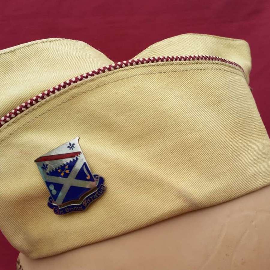 WWII Period Chino's Overseas infantry Garrison Side Cap