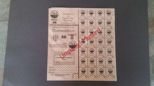 WWII German Ration Coupons Dated 1944