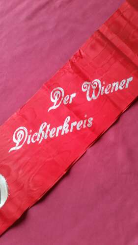 Rare Funeral Sash of Karl Schönherr