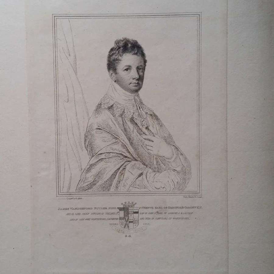  Period Engraving James Wandesford Butler, 1st Marquess of Ormonde