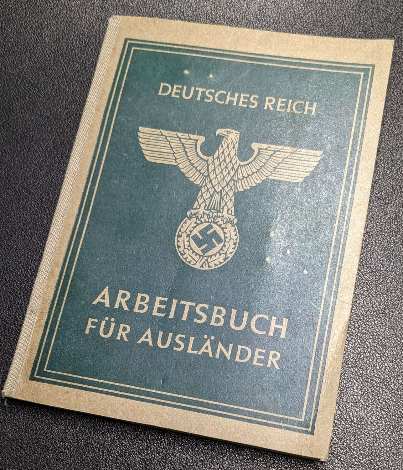 Deutsches Reich Arbeitsbuch Fur Auslander (Foreigner)