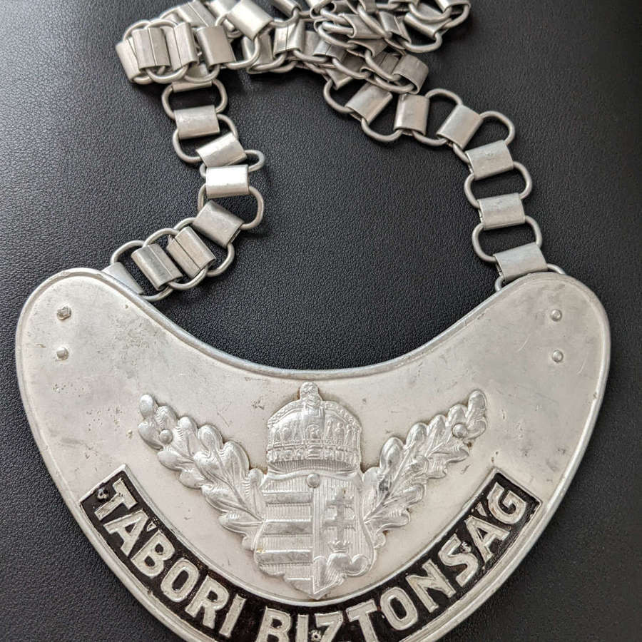 Hungarian Field Security Police Gorget