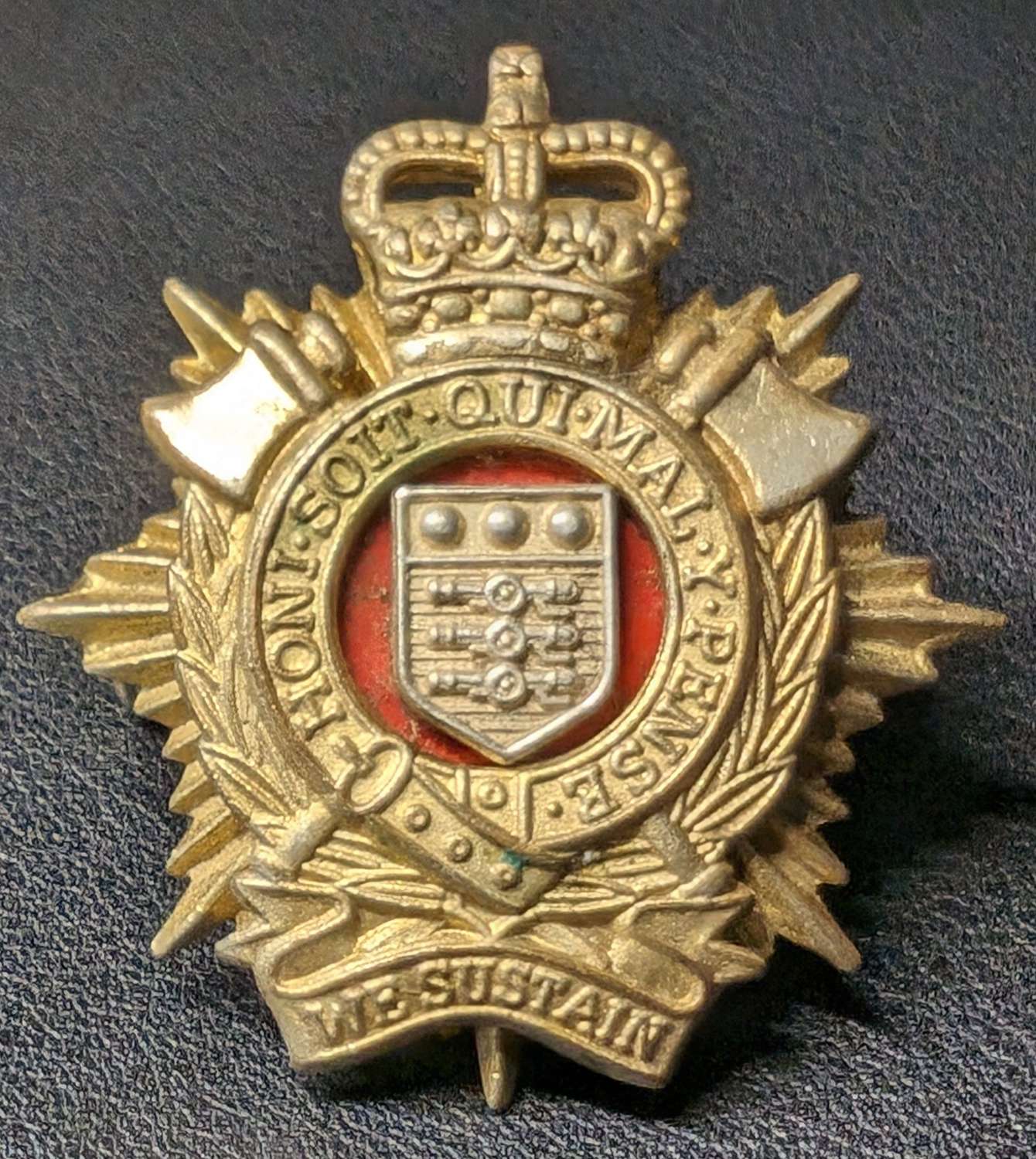 Royal Logistics Corp Two Part cap Badge
