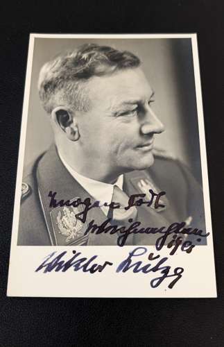 Viktor Lutze Private Photo with Hand Written Dedication to Fritz Todt'