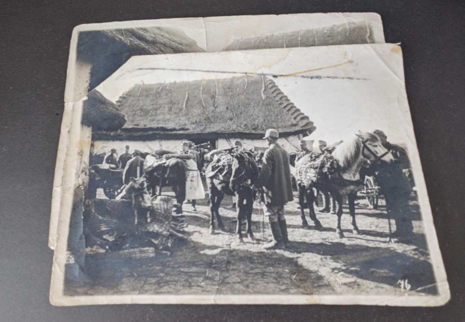 Two Rare Austro-Hungarian WWI Food Station Photographs