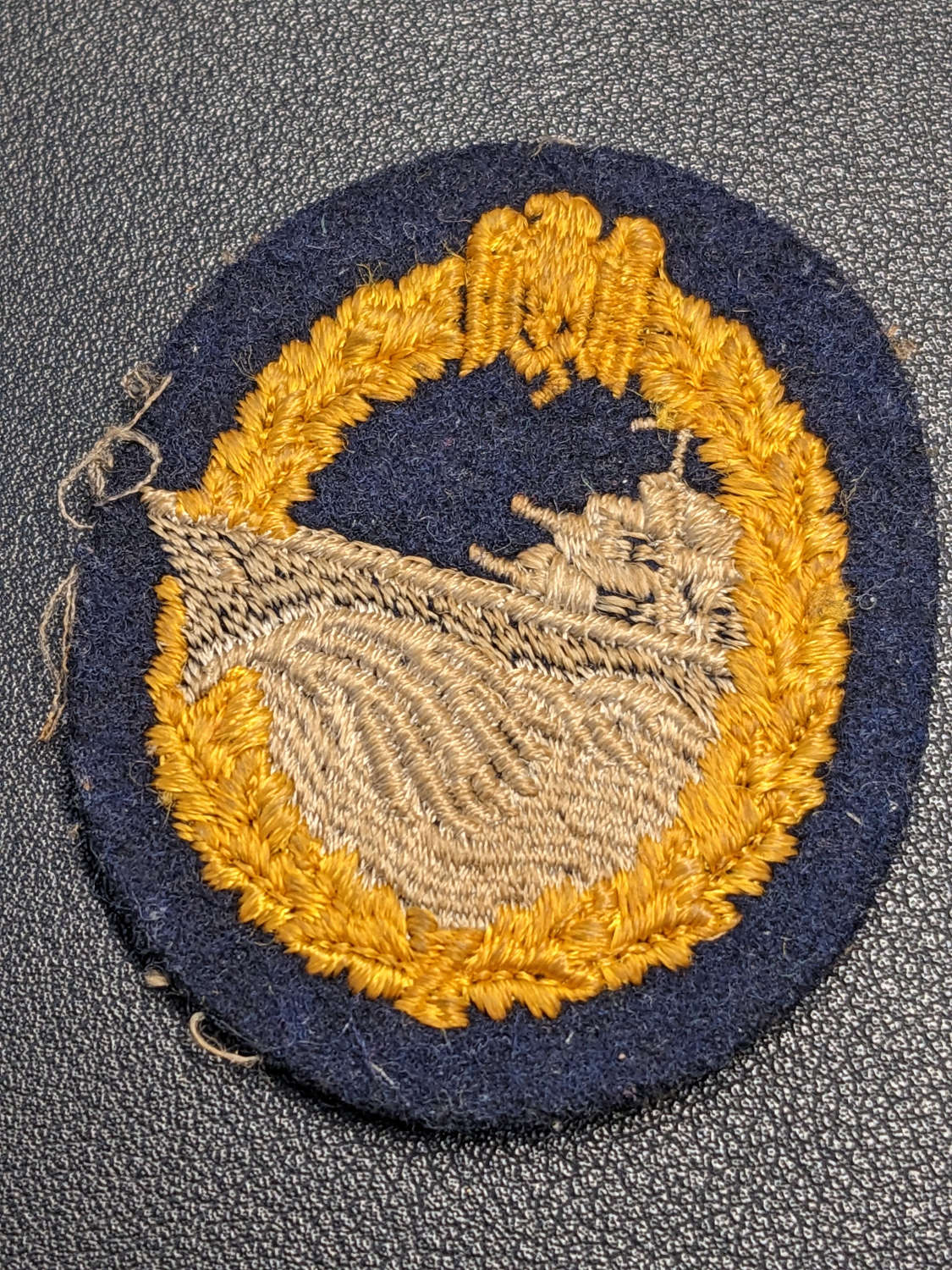 Kriegsmarine Destroyer Badge in Cloth