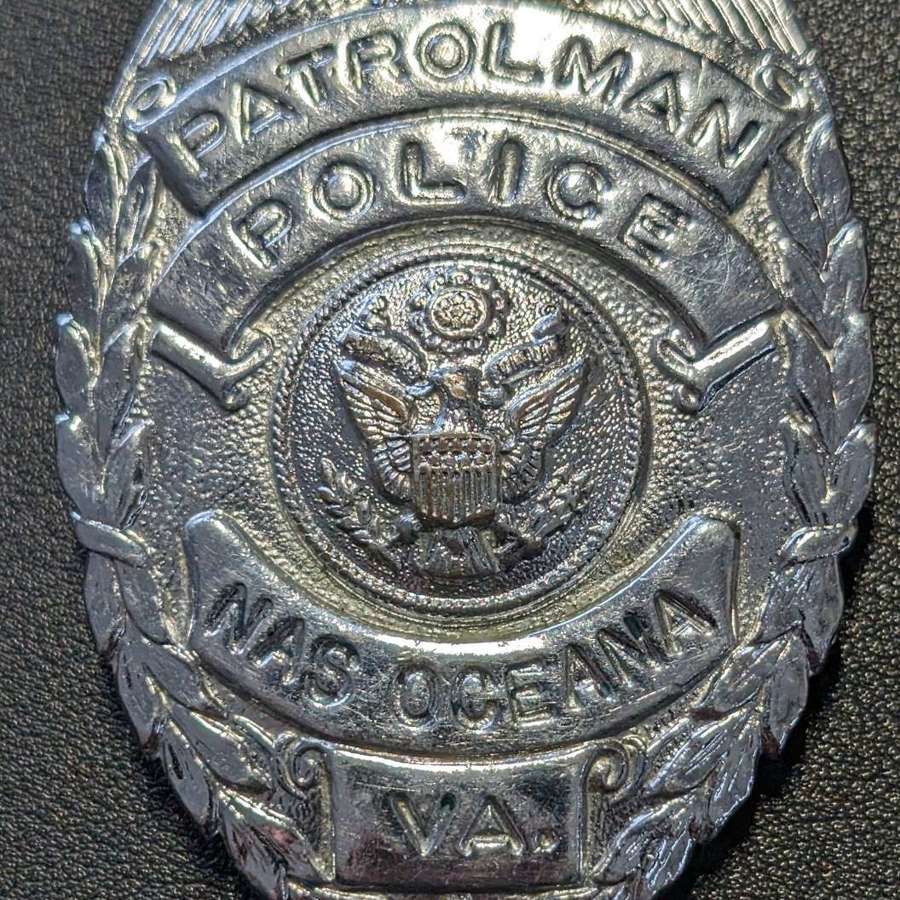 American 1960/70's Police Patrolman Nas Oceana V.A. Shield