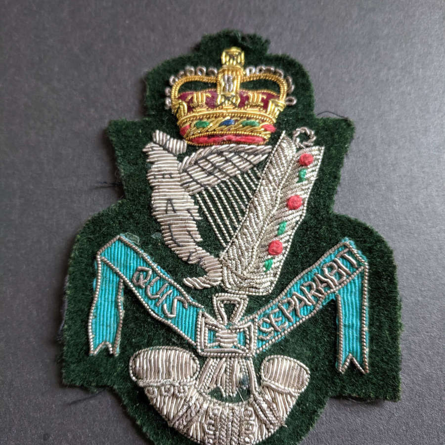 20th Century Royal Ulster Rifles Association Blazer Badge