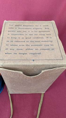 Boxed WWII Child's Gas Mask