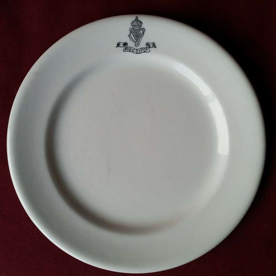 Early 20th Century Royal Ulster Constabulary Mess Side Plate