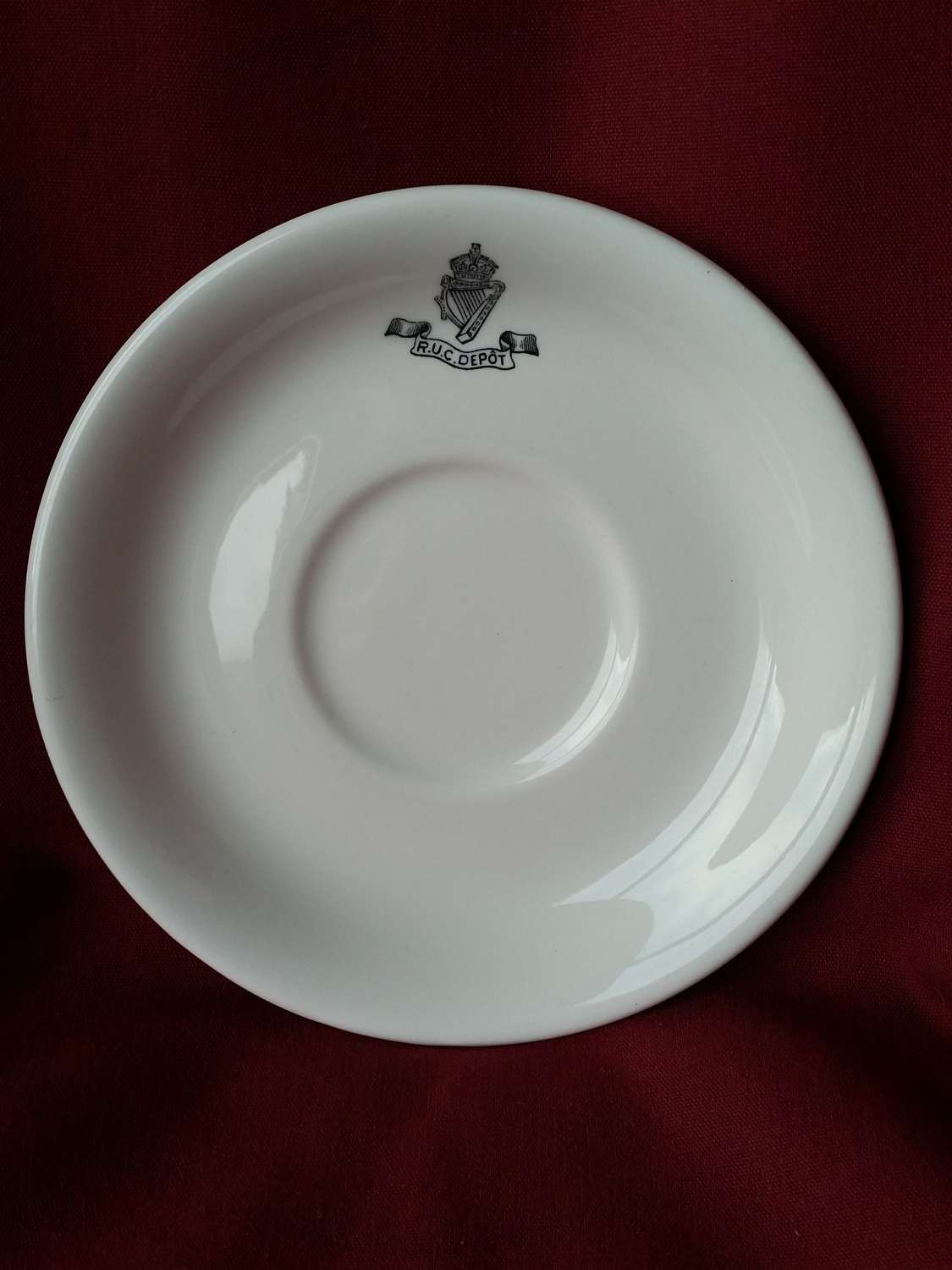 Early 20th Century Royal Ulster Constabulary Mess Saucer