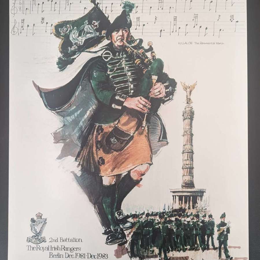Original Poster of The Royal Irish Rangers 2nd Battalion while Station