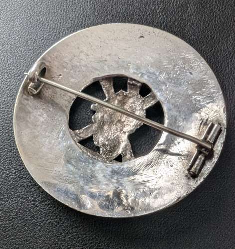 Pre 1881 Unmarked Silver Plaid Brooch to The Black Watch