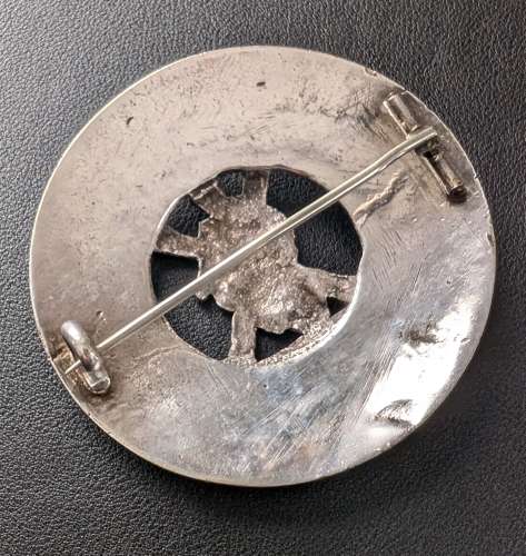 Pre 1881 Unmarked Silver Plaid Brooch to The Black Watch