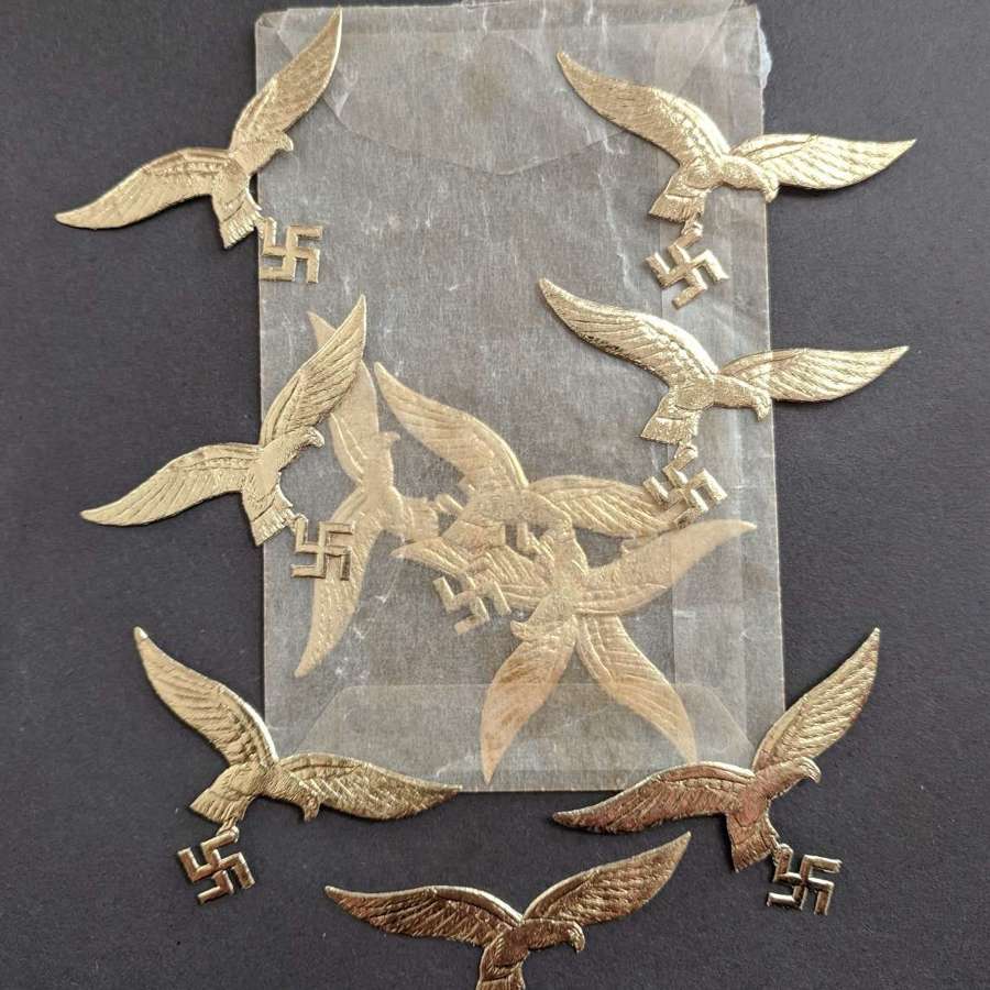 Rare Embossed Gold Luftwaffe Eagle Document/Letter Seal