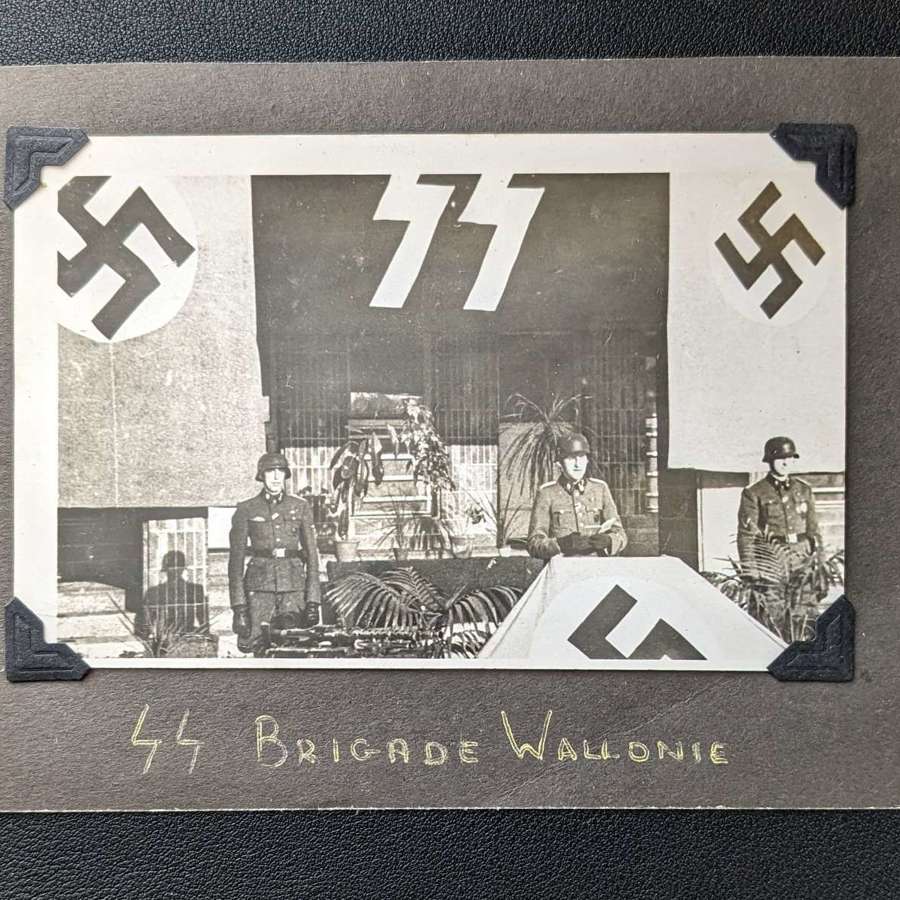 Period Waffen SS Postcard Size Photographic Photo