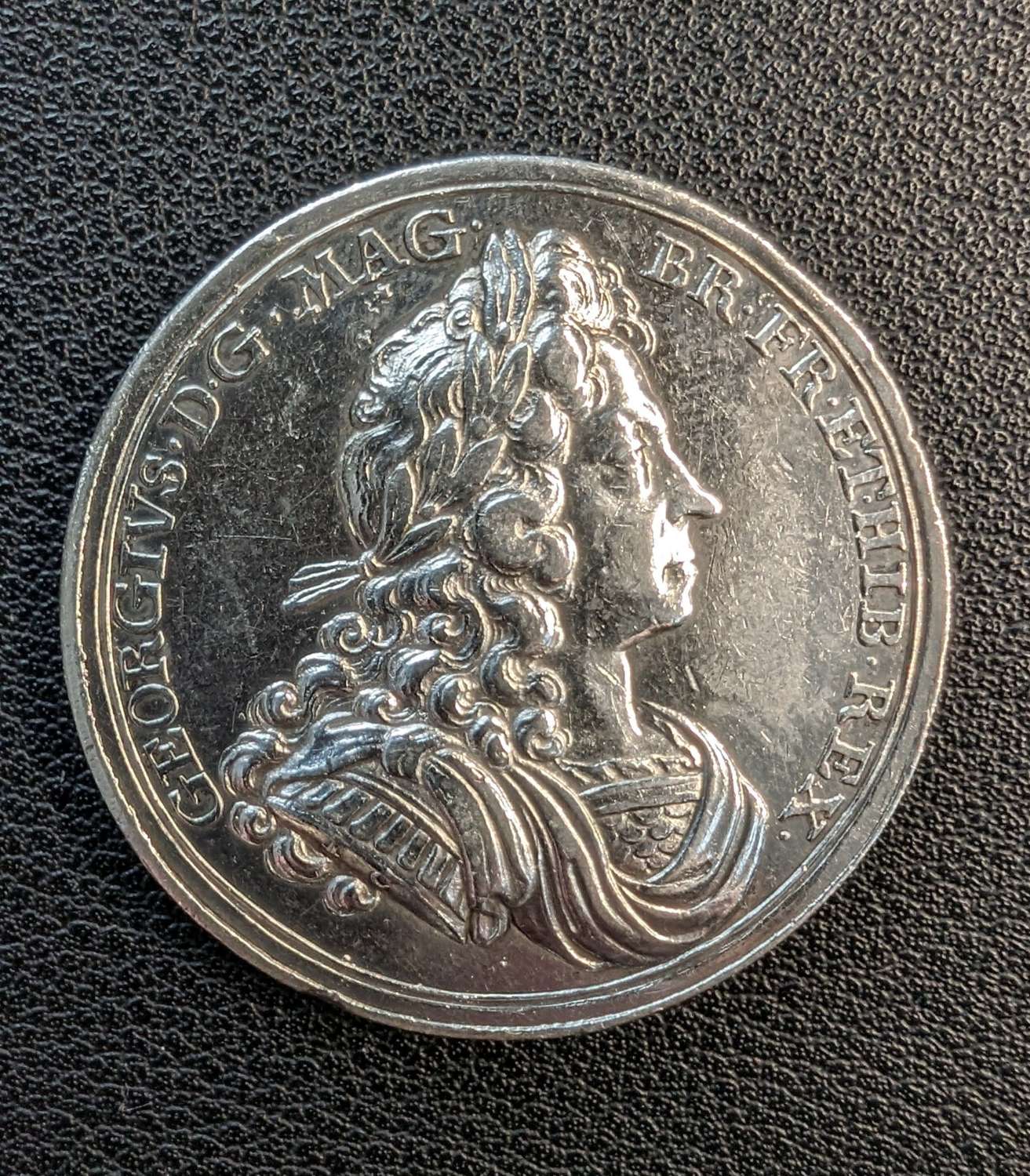 George I Silver Coronation Commemorative Medallion 1714
