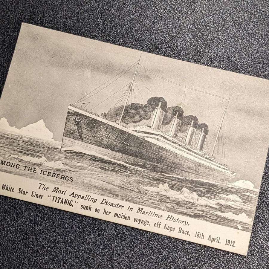 The White Star liner HMS Titanic Post Sinking Postcard