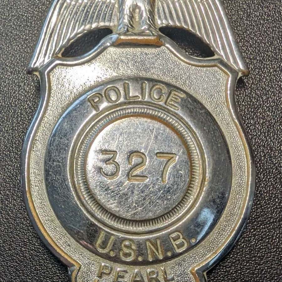 Historically Important U.S.N.B. Police 327 Pearl Harbour Shield