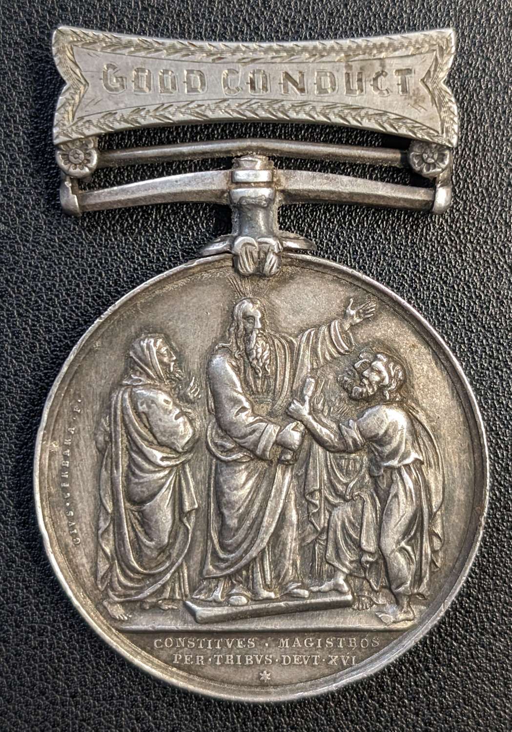 Large 1848 Silver Pope Pius IX Good Conduct Medal