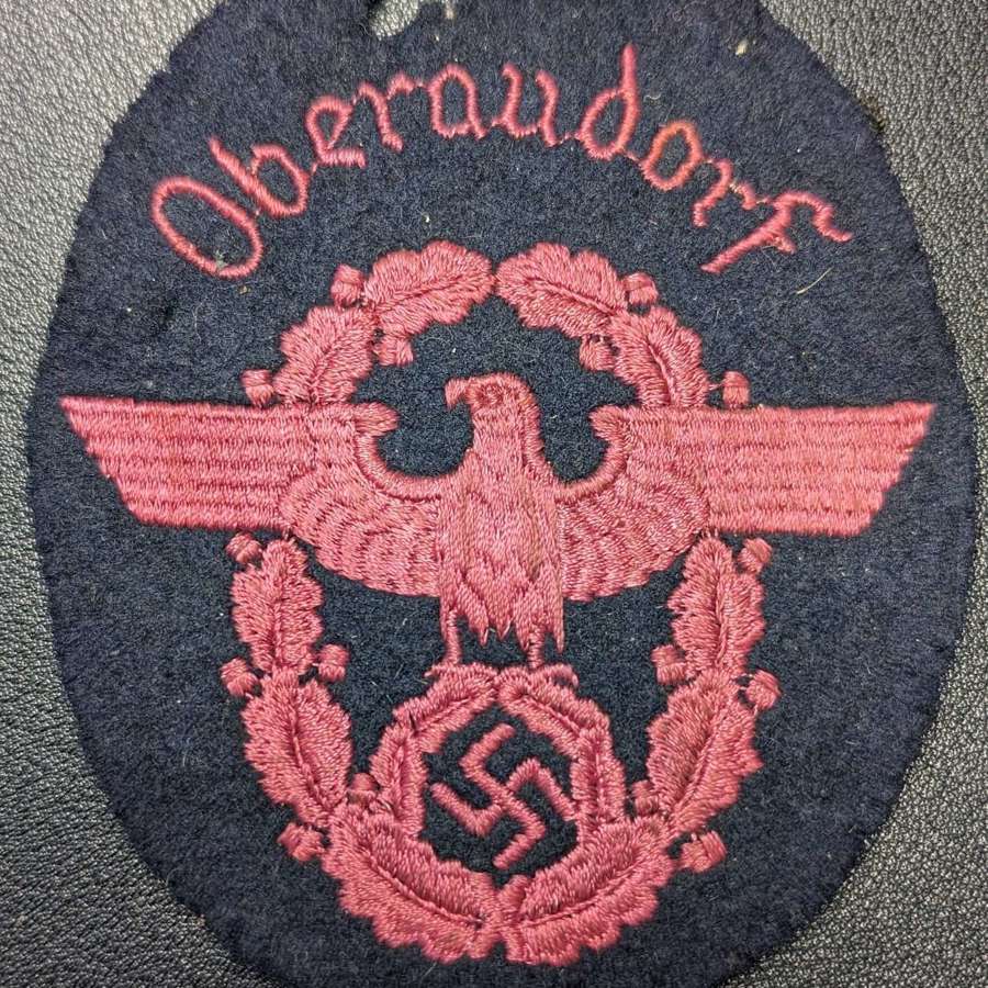 German Fire Police District "Oberaudorf" Arm Insignia