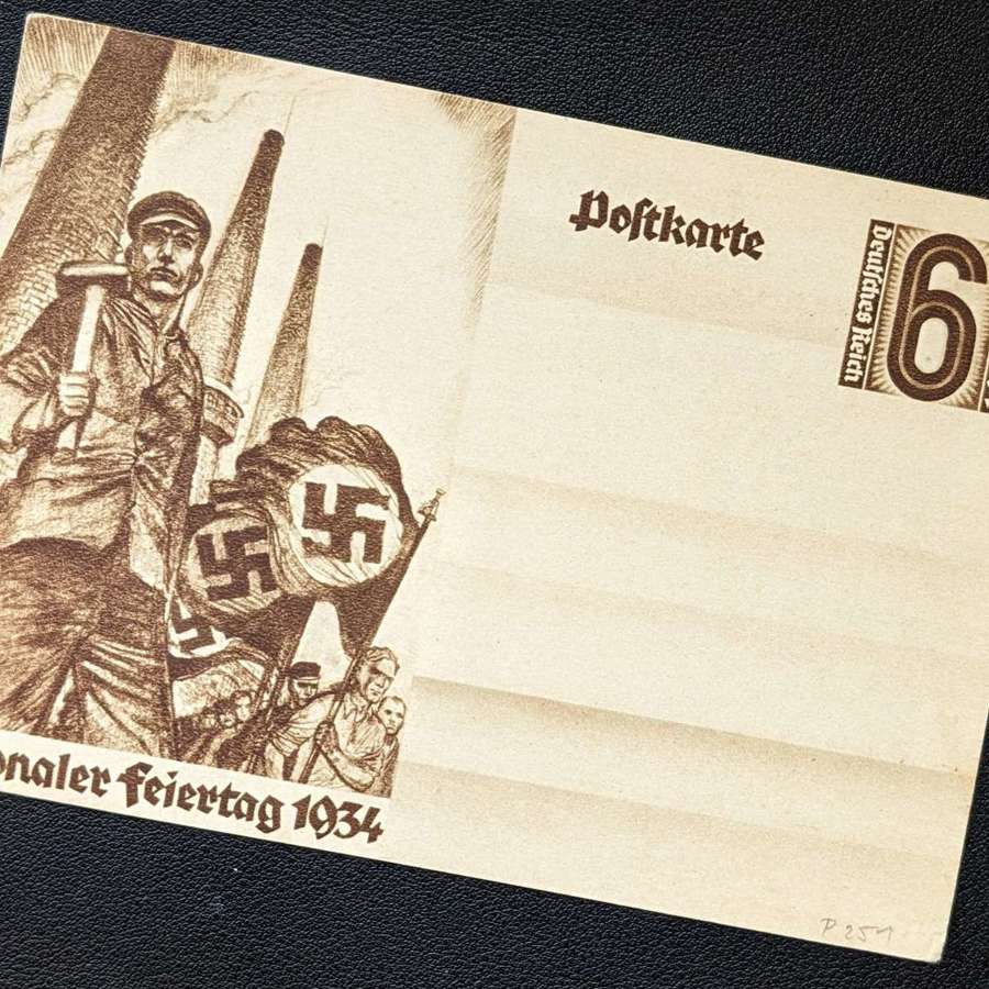 Early NSDAP 1934 National Holiday Postcard