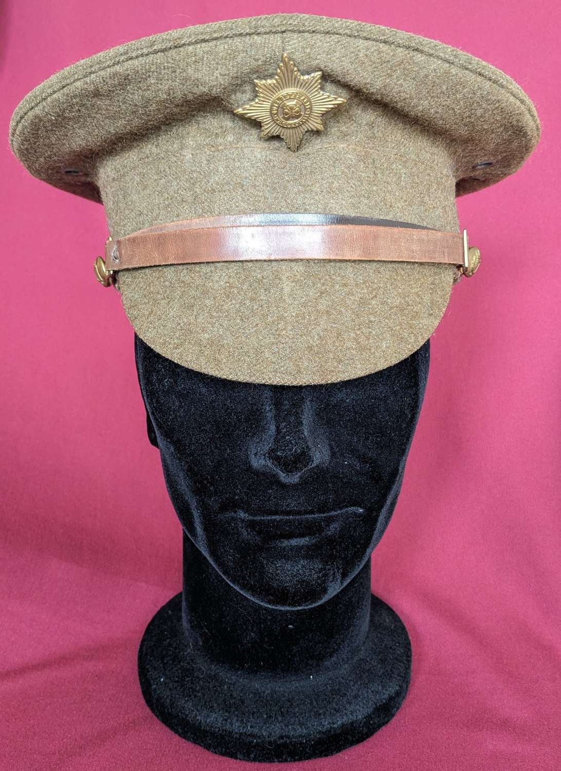 Rare WWI Irish Guards Service Visor Cap
