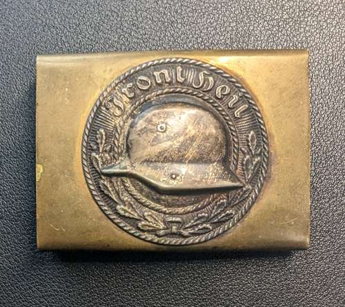 Stahlhelm Front Heil Belt Buckle