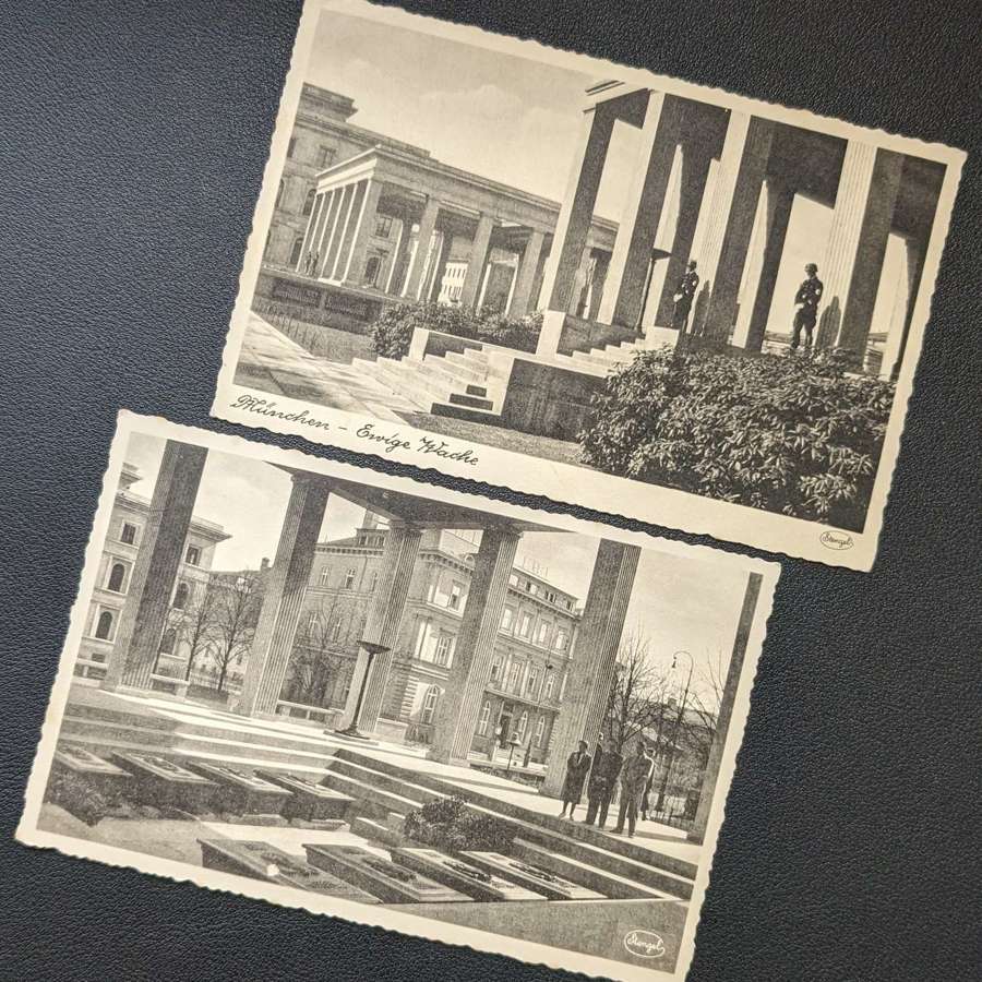 Period Postcards Honour Temple & NSDAP HQ Munich