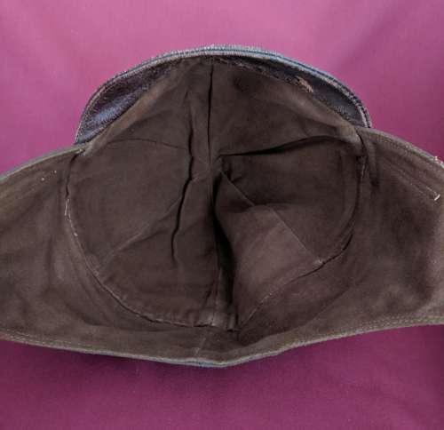 Early 20th Century German Aviation/Driving Leather Helmet