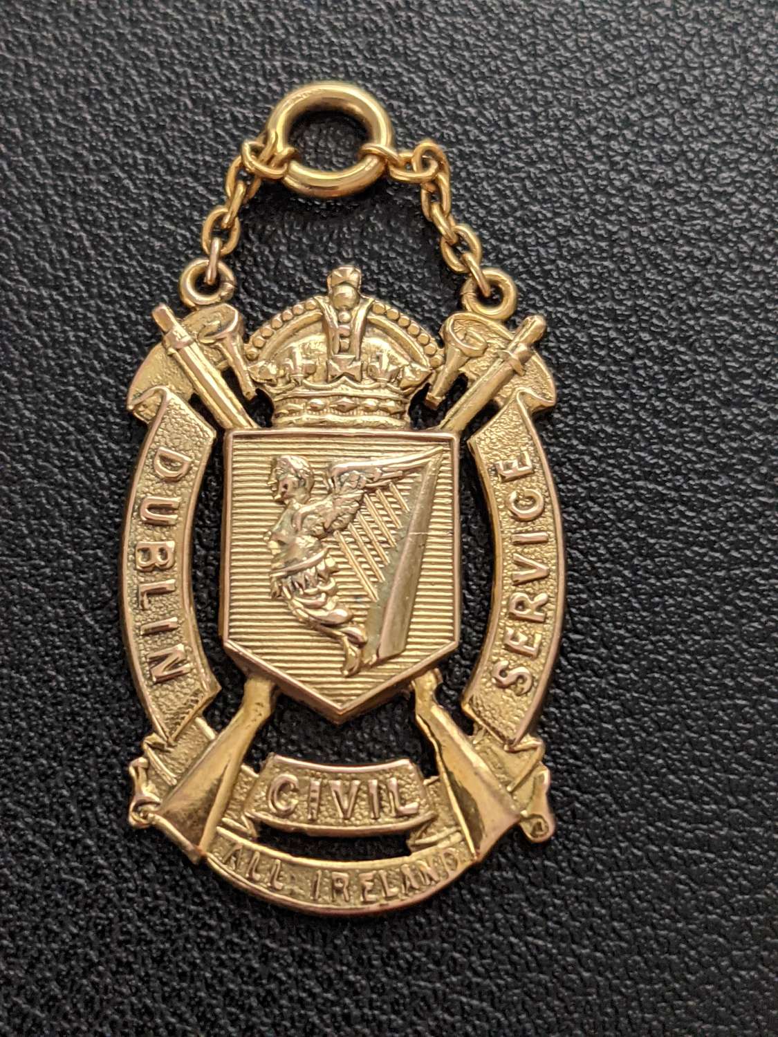 Dublin 1913 Gold Civil Service Iveagh Challenge Cup Medal