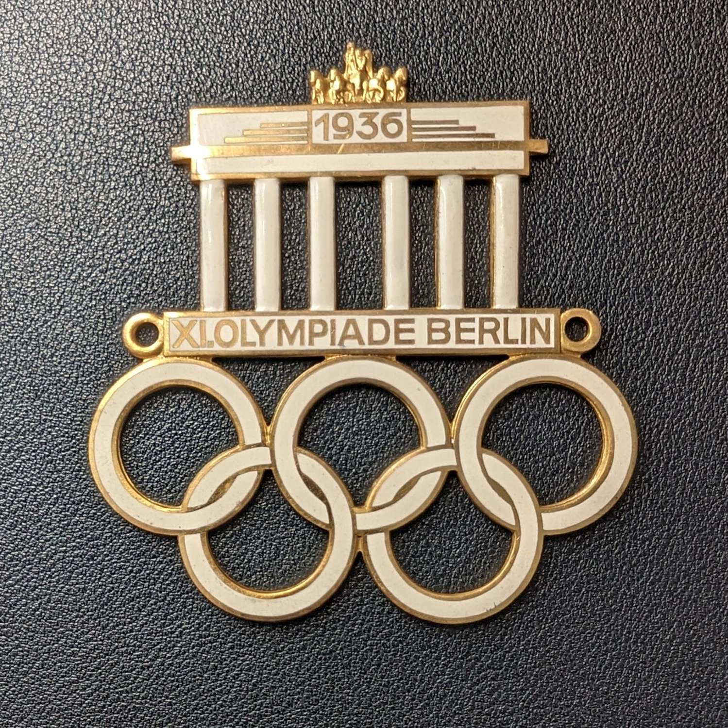 Enamelled Olympic Berlin 1936 Car Badge