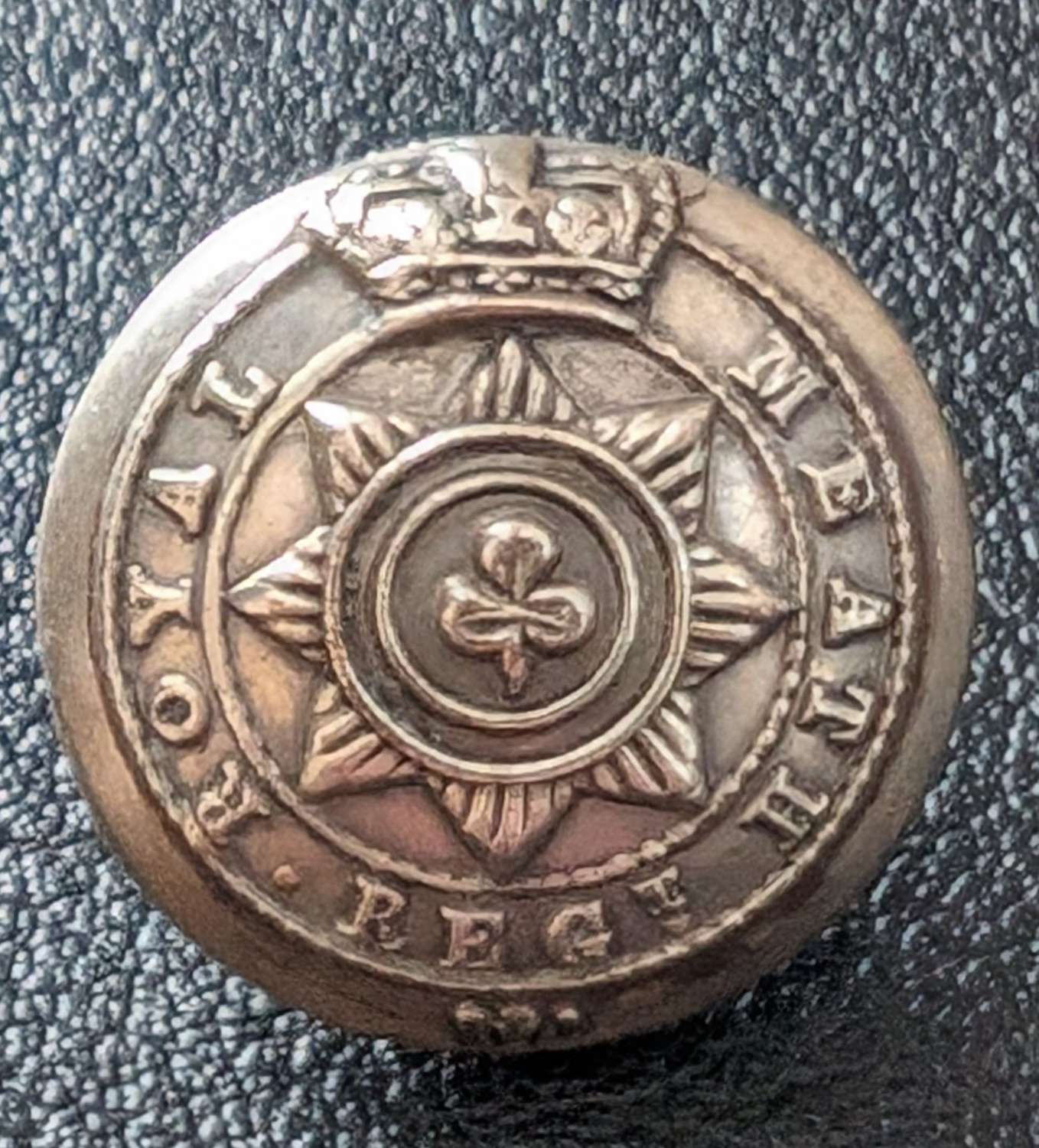 Royal Meath Artillery Regiment Tunic Button Ca 1870's
