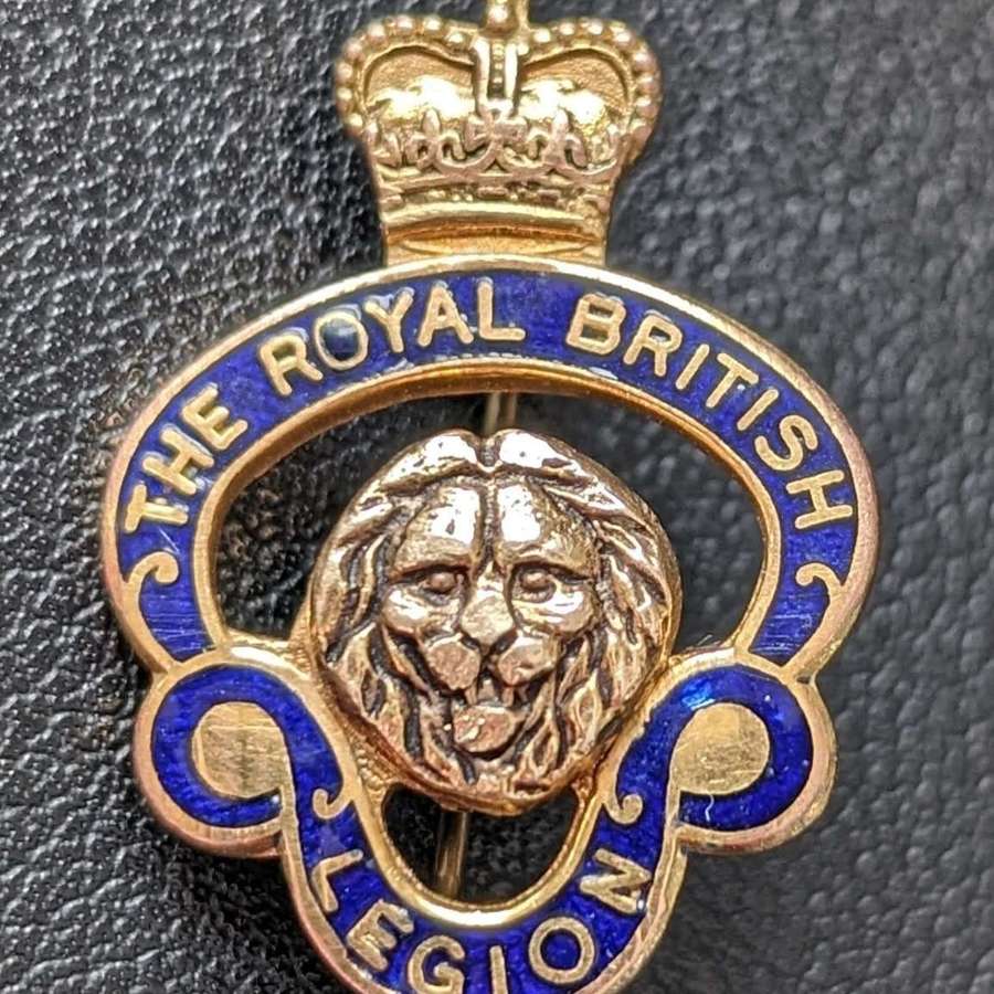 Gold Royal British Legion Membership Badge