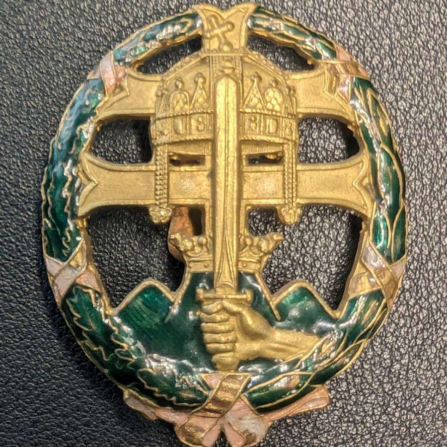 Hungarian Royal Army Officer's Leader Badge Horty's Combat Badge
