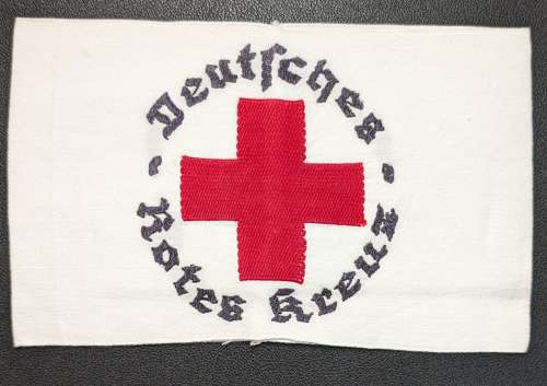 WWII German Red Cross Armband Mint Condition