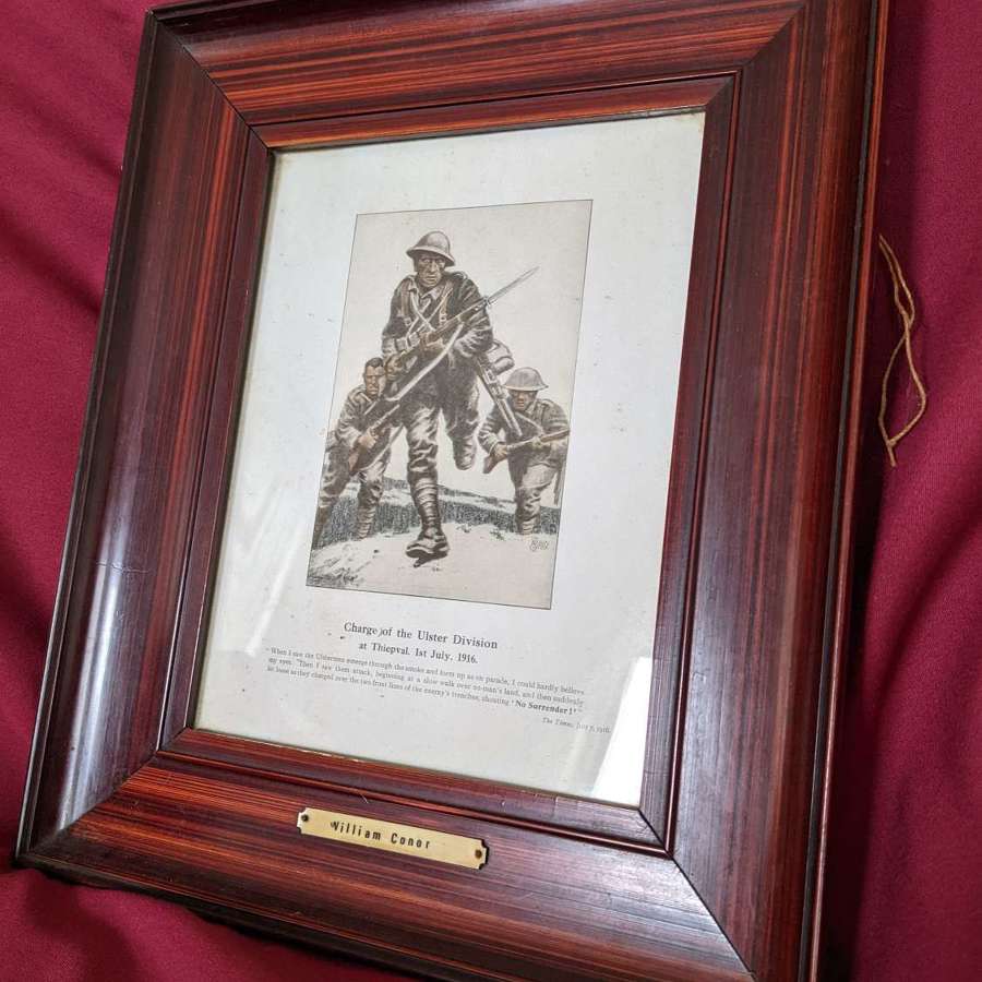 Original Print "Charge of The 36th Ulster Division by William Conor