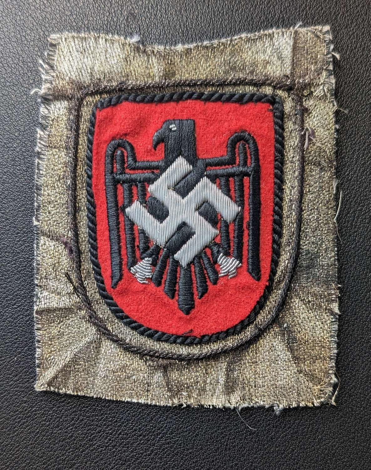 Rare 1936 German Olympic Silver Bullion Swastika Participant Badge