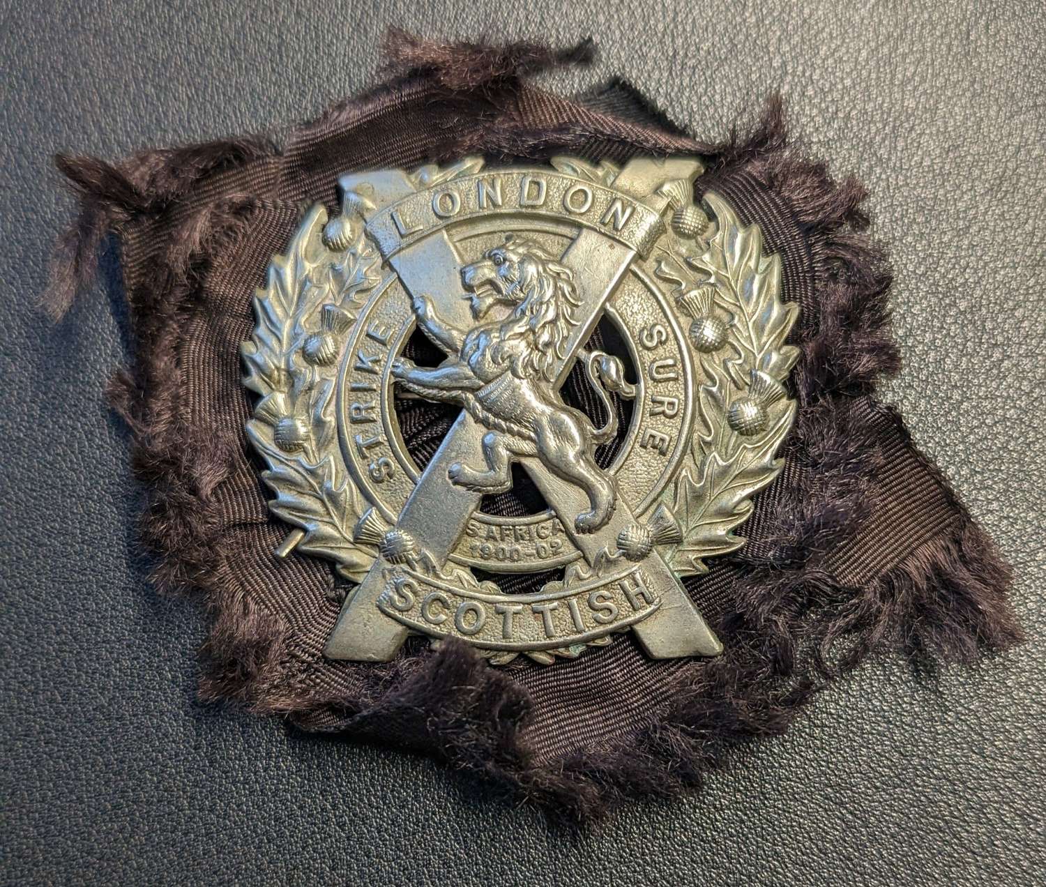 Original 14th Battalion The London Scottish Regiment Cap Badge